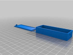 parametric flex-hinge box latch openscad 3d print model - Mito3D