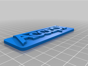accept band keychain heavey metal 3d print model - Mito3D