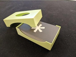 tarjeta cubierta caso funda letterjam openscad 3d print model - Mito3D