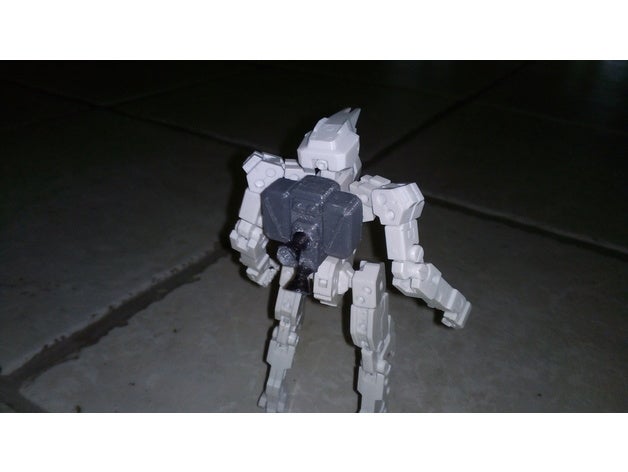 rocket pack frame arms m1 3D print model - Mito3D
