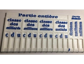 glisse-nombre parties classes 3d print model - Mito3D