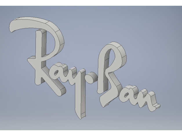 rayban logo 3D print model - Mito3D