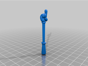 touch face tool finger 3d print model - Mito3D