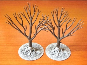 60mm Baum Base Wald Landschaften Bäume Kriegsspiel Terrain Wargaming 3d print model - Mito3D