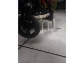 castor silla ruedas 3d print model - Mito3D