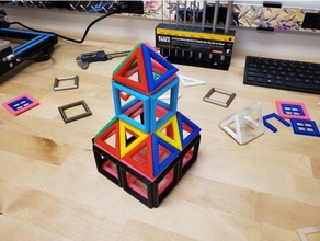 magnético telha construção conjunto montar montagem blocos tijolo tijolos Construir brinquedos crio Aprendendo crianças Diversão aprender 3d print model - Mito3D