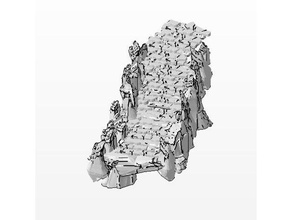 modular stone path stairs - terrain aos dnd fantasy gubbins whfb 3d print model - Mito3D