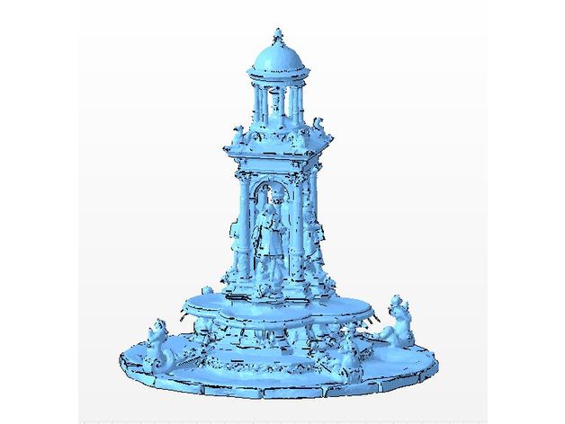 public fountain - terrain gubbins aos empire freeguild photogrammetry whfb 3D print model - Mito3D