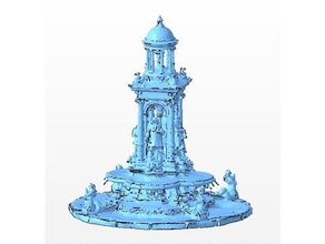 public fountain - terrain gubbins aos empire freeguild photogrammetry whfb 3d print model - Mito3D