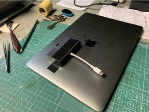 usb Digital Multiport Adapter Fall Mantel MacBook Luft 3d print model - Mito3D
