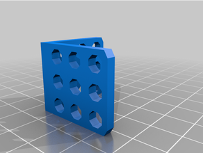 makeblock parametric bracket 3x3both customized 3d print model - Mito3D