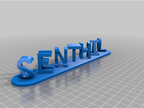 senthil customized 3d print model - Mito3D
