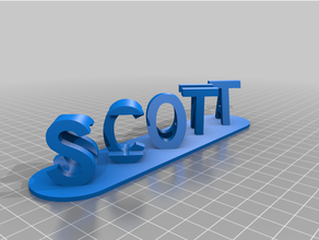 Scott Diana personalizado 3d print model - Mito3D