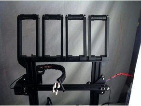 m3d crane quad fusion individual spool holder mmu quadfusion 3d print model - Mito3D