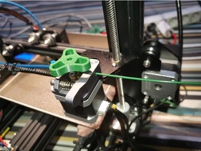 extruder knob m3 nut - shorter cr10 creality ender 3 indicator 3d print model - Mito3D