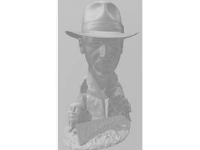 Indiana Jones base busto 3d print model - Mito3D