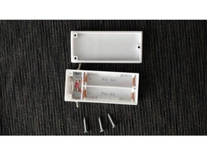 boitier pilhas aa 3d print model - Mito3D