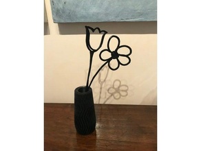 Çiçekler eğlence dekor 3d print model - Mito3D