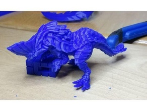barroth dnd miniatura masmorra dragões caçador monstro 3d print model - Mito3D