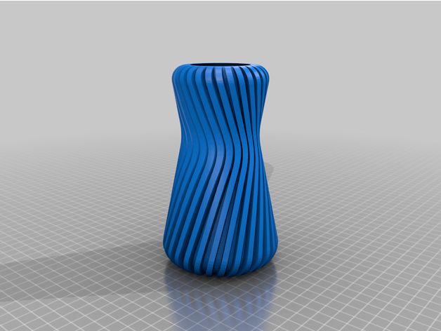 vase flower spiral 3D print model - Mito3D