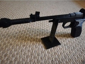 princess leia defender sporting blaster stand gun pistol starwars star wars 3d print model - Mito3D