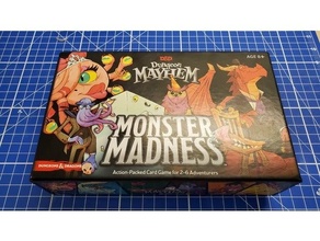 d&d dungeon mayhem monster madness card organizer game dungeons dragons expansion sleeved 3d print model - Mito3D