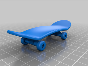 mini patin planche Rouleaux roulette 3d print model - Mito3D