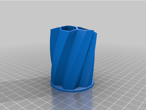 stiftehalter honeycomb 3d print model - Mito3D