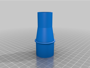 customized vacuum hose adapter 3d print model - Mito3D