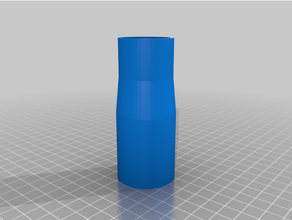 customized vacuum hose adapter 3d print model - Mito3D