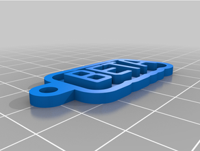 beta llavero personalizado 3d print model - Mito3D