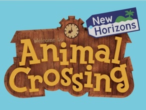 animal crossing sign logo video game games 3d print model - Mito3D