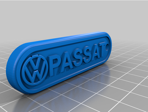vw Passat llavero llaveros 3d print model - Mito3D