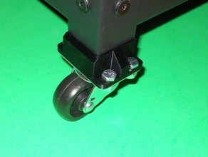 ikea bror caster holder wheel 3d print model - Mito3D