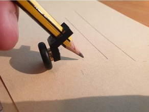 regla rodamiento pára piz lapiz paralela lápis relga 3d print model - Mito3D