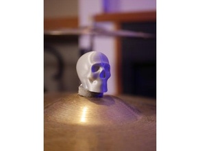 cymbal hardware skull knob 3d print model - Mito3D