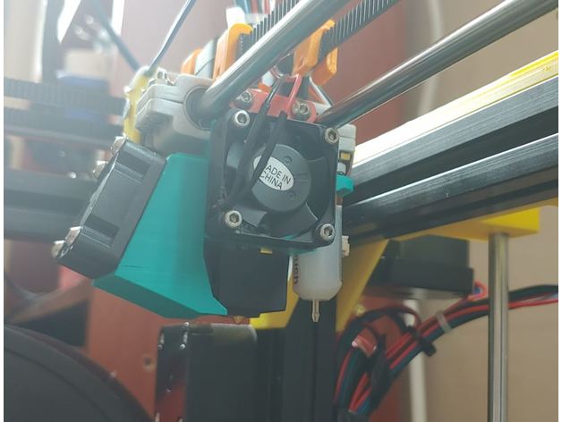 e3d v6 fanduct bltouch mount 3D print model - Mito3D