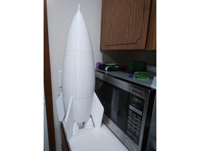 géant imbriqué fusée conteneurs récipient grand format 3d print model - Mito3D