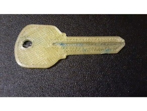 blank key lock 3d print model - Mito3D