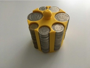 coin holder swiss francs coins money schweiz schweizer franken switzerland 3d print model - Mito3D