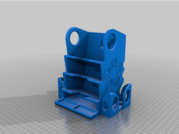 Magie Versammlung Schlacht Stand Deck Friedhof Exil Karte Halter Unterstützung Separator Deckbox Box Spiel Leben Zähler 3D print model - Mito3D