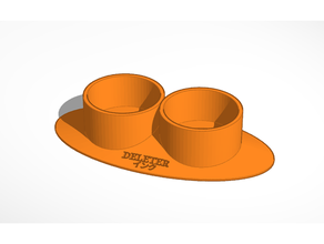 deleter 2 fessura 30ml inchiostro titolare supporto 3d print model - Mito3D