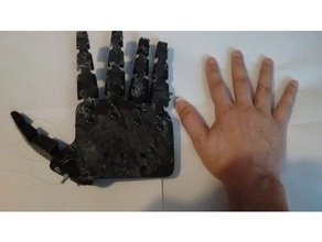 simple 20 cm robot hand claw diy flexible 3d print model - Mito3D