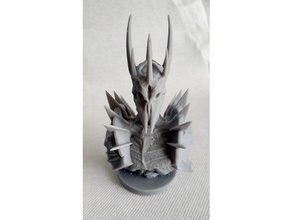 Sauron buste fracasso olho anel seigneur des Anneaux 3d print model - Mito3D