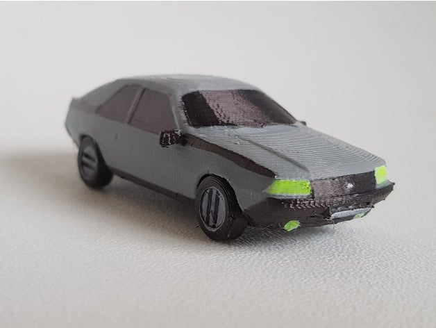 renault fuego 1980 coche modelo 3D print model - Mito3D