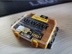 Dewalt difícil caso + conector 3 mm agujero bits caja perforar duro 3d print model - Mito3D