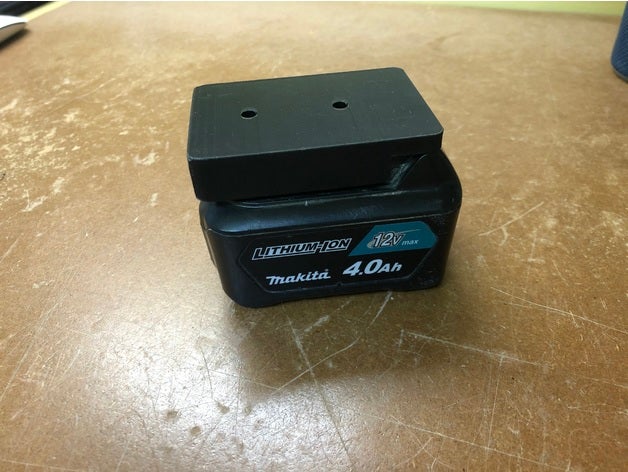 Makita 12v bateria suporte 3D print model - Mito3D