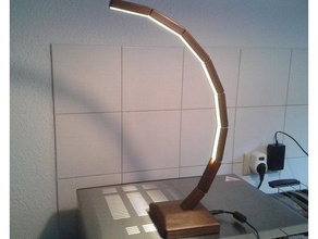 conduziu listras arco luminária led streifen bogenleuchte lâmpada mesa tira 3d print model - Mito3D