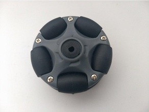 omni wheel adapter omniwheel 3d print model - Mito3D