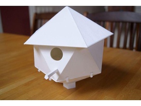 icosahedron nest box bird house 3d print model - Mito3D